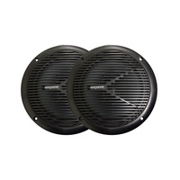 Majestic SPK120B 6 Inch Single Cone Marine RV Outdoor Waterproof Speakers - Black