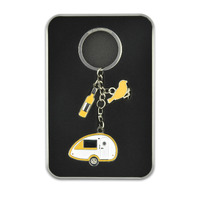 Van Go Collections Keyring Teardrop - Sunshine Yellow