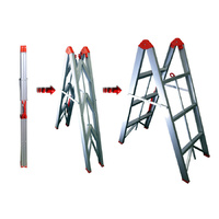 4 Step Aluminium Collapsible Box Ladder
