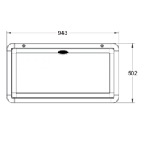 Caravan Picnic Table Lifestyletable (White) 502mm X 943mm