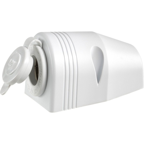 Product main image of Narva Single Surface Mount Ciga Socket White 81025WBL from Coast2Coast