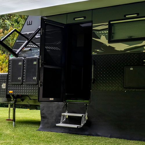 Product main image of Aussie Traveller Main Door 1750 x 622  White L/H/H from Aussie Traveller