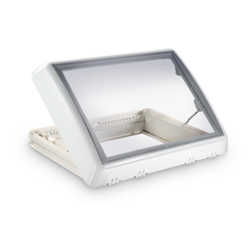 Product main image of Dometic Midi Heki Skylight Crank with LED Lighting & White Edge Dome from Dometic