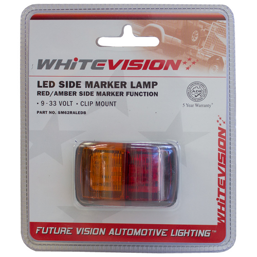 Product main image of 62s Marker 9-33V Red/Amber from Whitevision